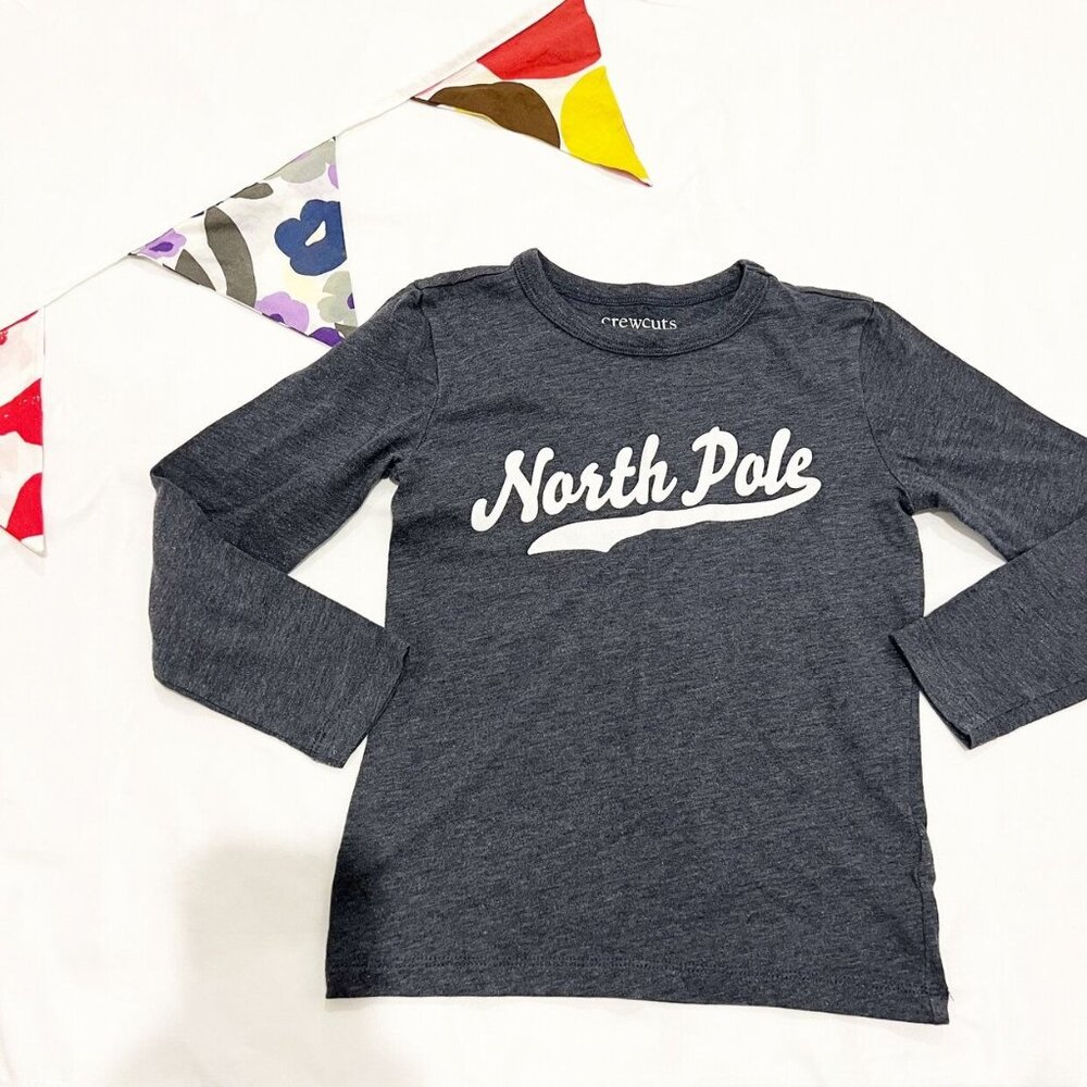 Crewcuts North Pole Long Sleeve Shirt Size 4-5 Years
